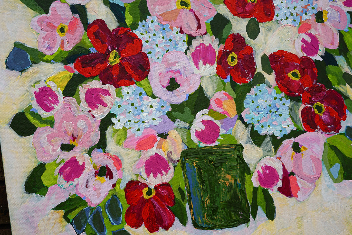 Large poppies bouquet