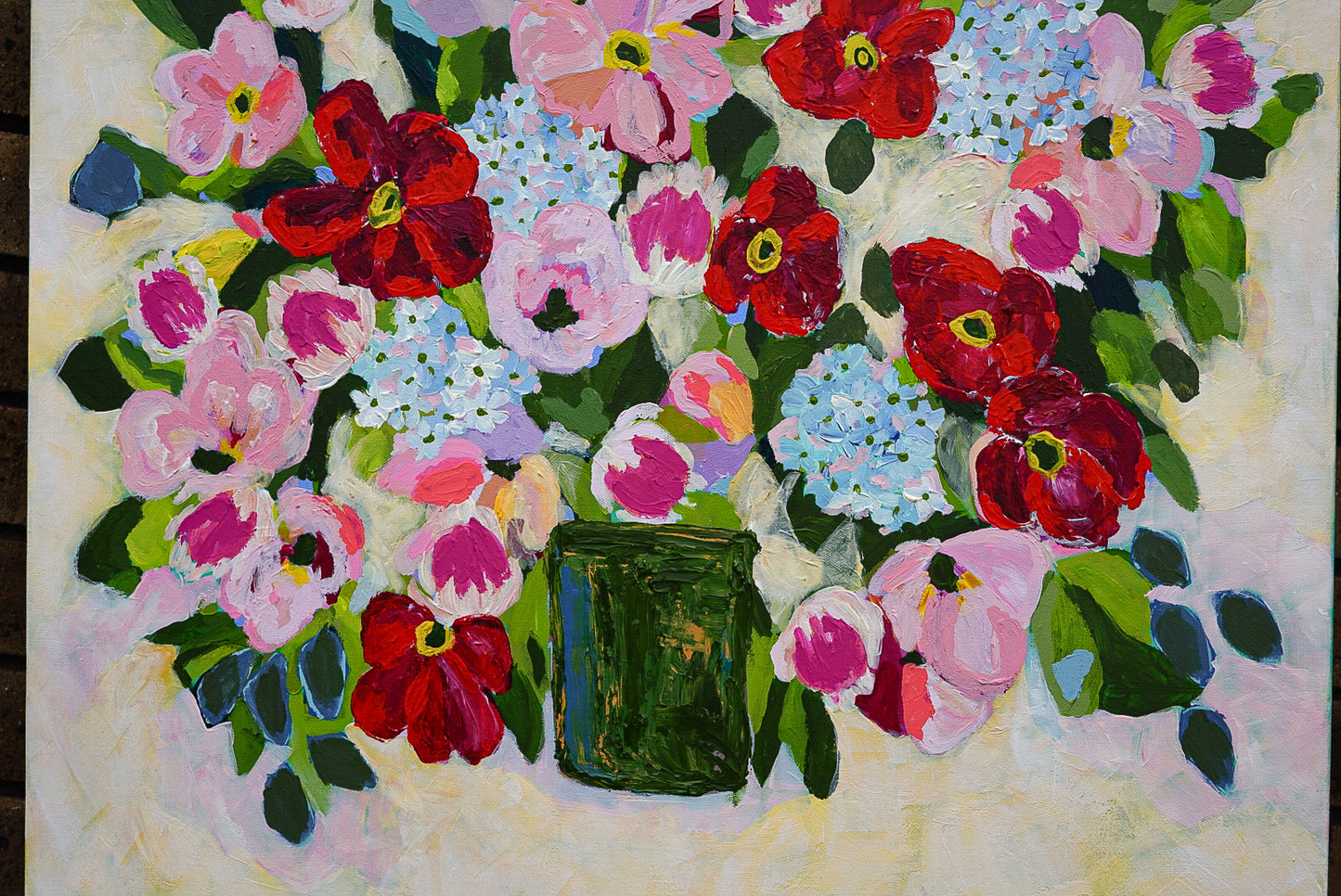 Large poppies bouquet