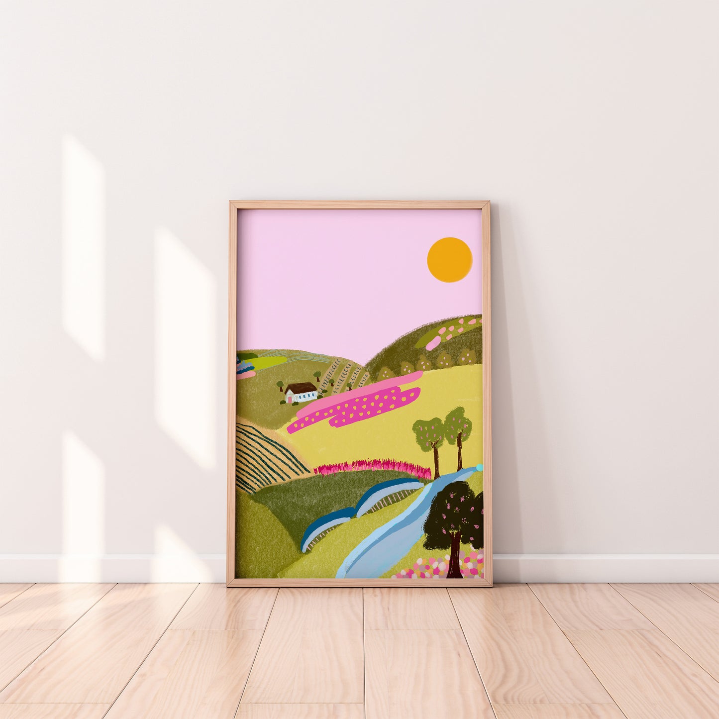 House on a hill print