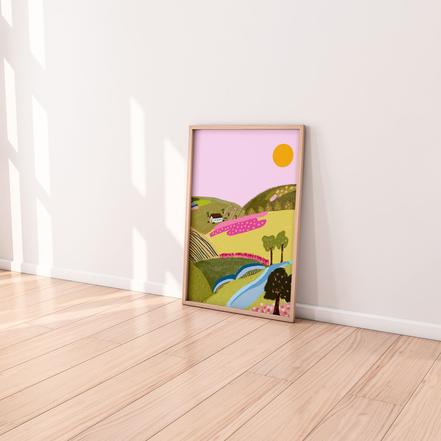 House on a hill print