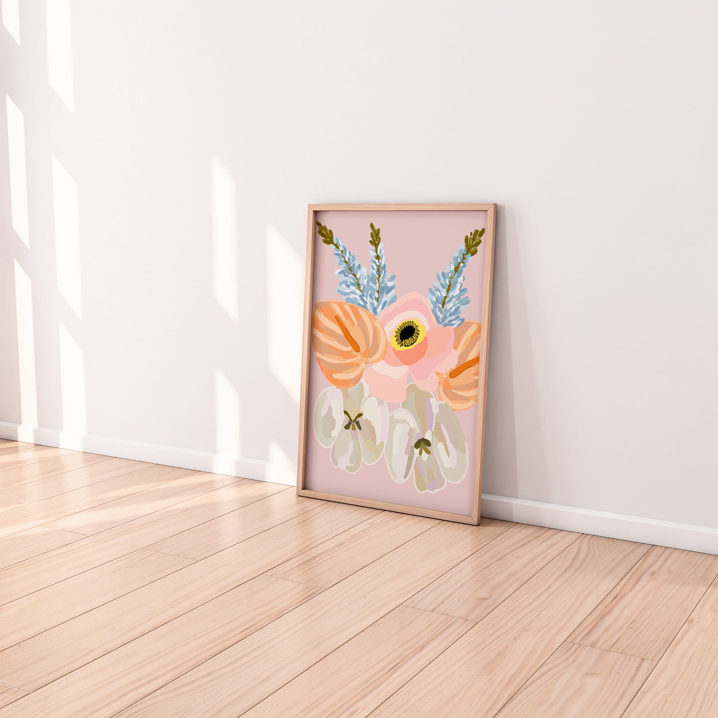 Pastel gardens print