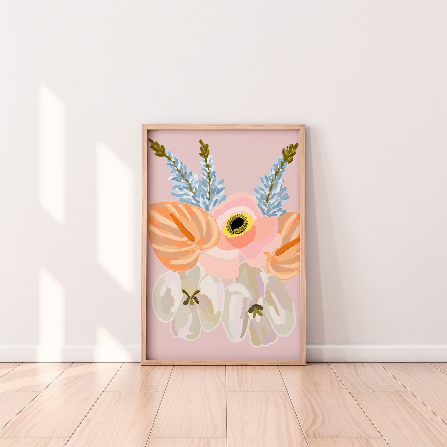 Pastel gardens print