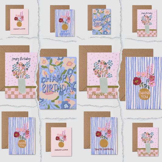 Greeting cards with well wishes - Various designs